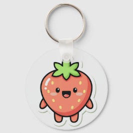 Pastel Strawberry Aesthetic Sticker – Cute Fruit I Schlüsselanhänger