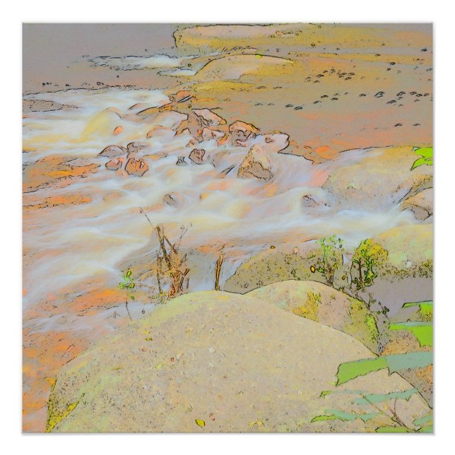 Pastel-Stream-Poster Poster (Vorderseite)