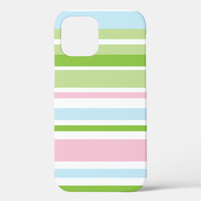 Pastel Stripe Tough Case-Mate iPhone Case (Rückseite)