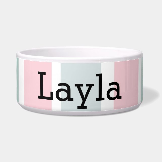 PASTEL STRIPED Heimtierschüssel Napf (Vorderseite)