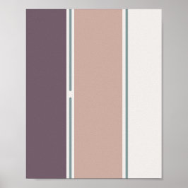 Pastel Stripes-2 – Minimal Vertical Stripe Art Poster