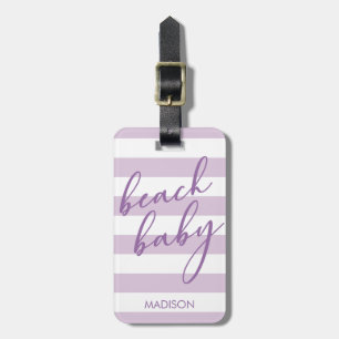 Pastel Stripes Beach Baby Gepäckanhänger