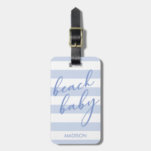 Pastel Stripes Beach Baby Gepäckanhänger