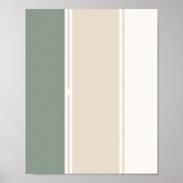 Pastel Stripes Variation 2 – Simple and Sleek Poster (Vorne)