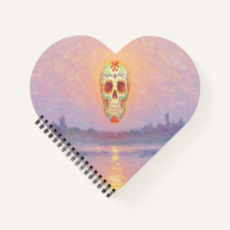 Pastel Sugar Skull-Notebook Notizbuch