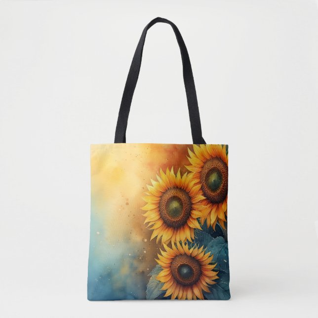 Pastel Sunflower Tote Bag (Vorderseite)