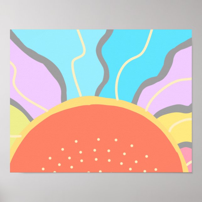 Pastel Sunrise Poster (Vorne)