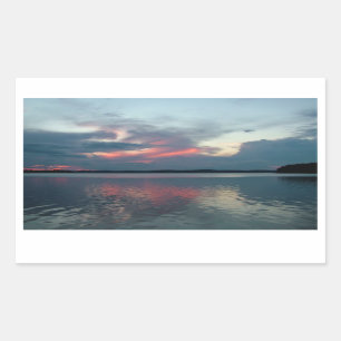 Pastel Sunset-Aufkleber Rechteckiger Aufkleber