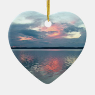 Pastel Sunset Keramik Ornament