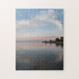 Pastel Sunset on Lake Ontario Puzzle
