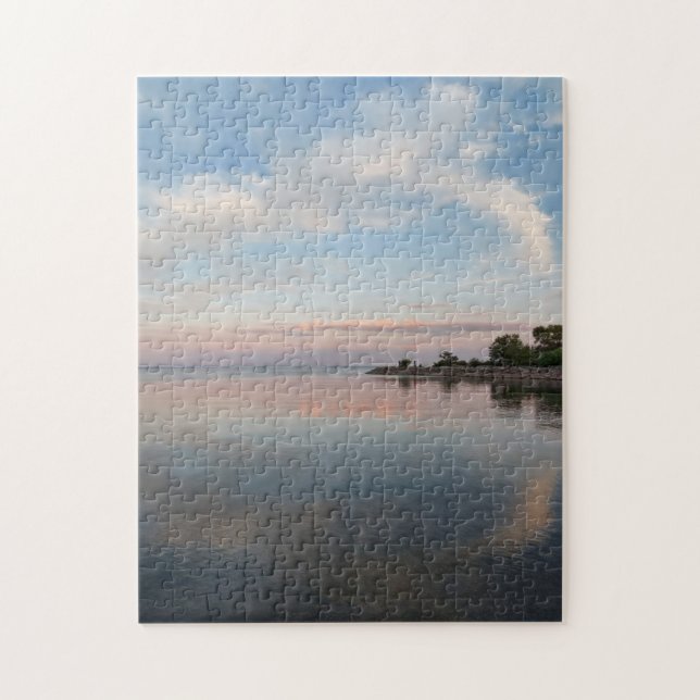 Pastel Sunset on Lake Ontario Puzzle (Vertikal)