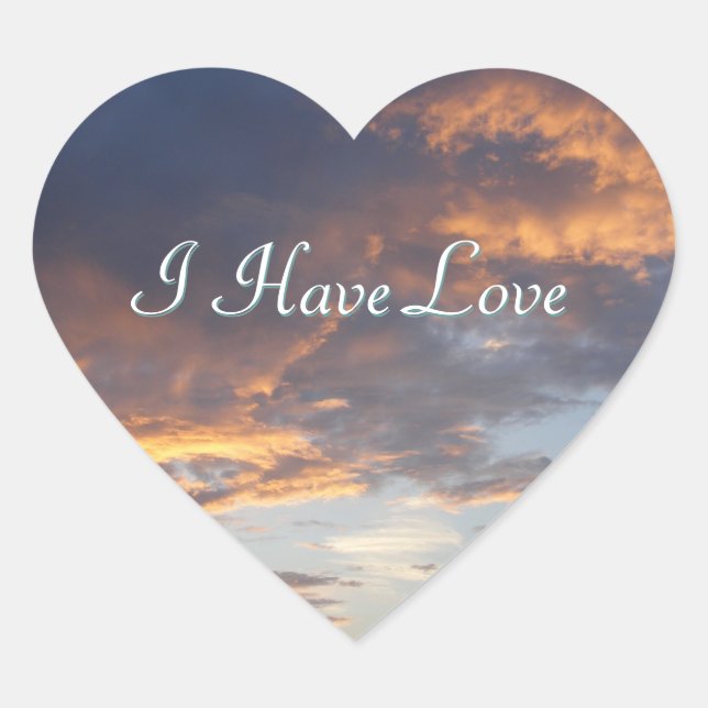 Pastel Sunste Heart Stickers (Vorderseite)