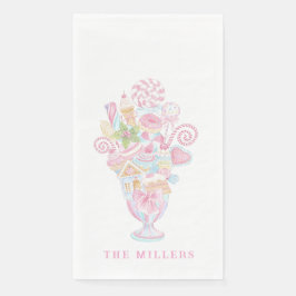 Pastel Sweet Holiday Treats Bougie Milkshake Serviette