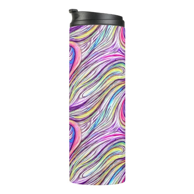 Pastel Swirlscape Thermal Tumbler Thermosbecher (Nach rechts gedreht)