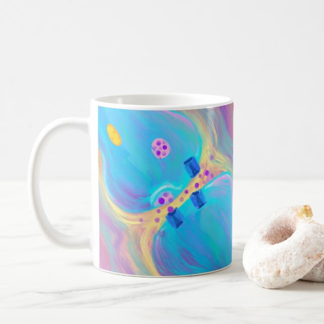 Pastel Synapse Kaffeetasse (Mit Donut)