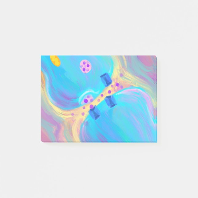 Pastel Synapse Post-it Klebezettel (Vorderseite)