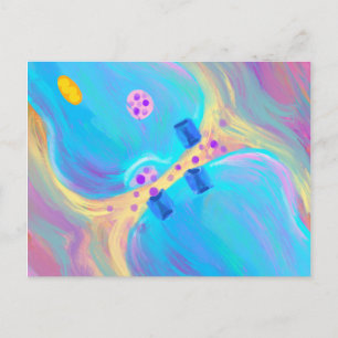 Pastel Synapse Postkarte