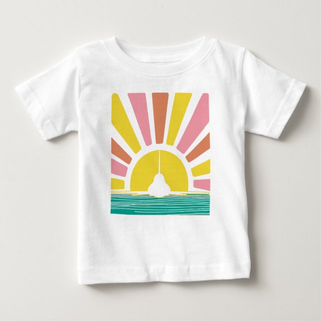Pastel T-38 Sunset Baby T-shirt (Vorderseite)