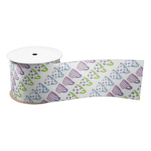 Pastel Tea Cup Teacup Party Cuppa Satinband