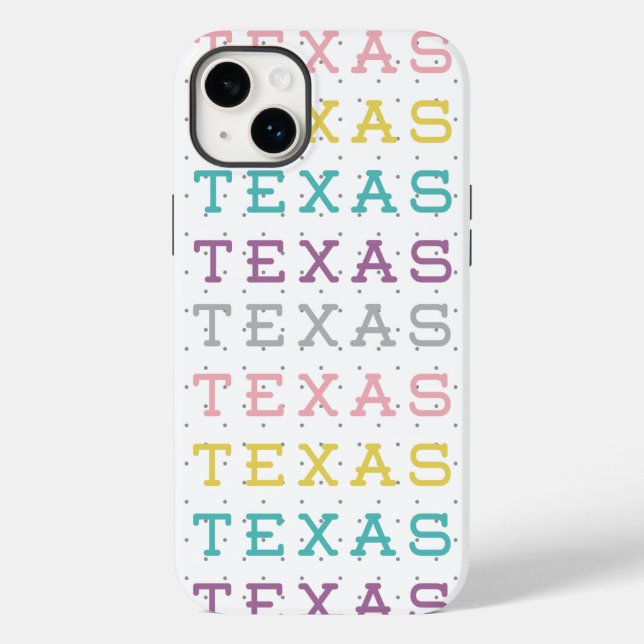 Pastel Texas, Texas, Texas Case-Mate iPhone Hülle (Rückseite)