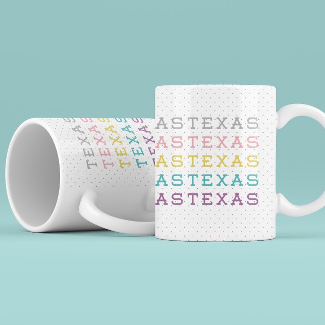 Pastel Texas, Texas, Texas Kaffeetasse (Von Creator hochgeladen)