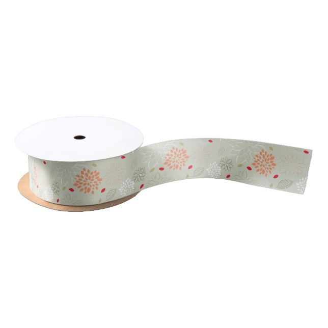 Pastel Tones Retro Blume Satinband (Spule)