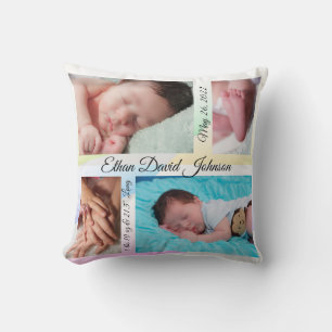 Pastel Triangle Baby Kissen