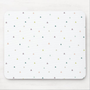 Pastel Triangle Doodle Muster Mousepad