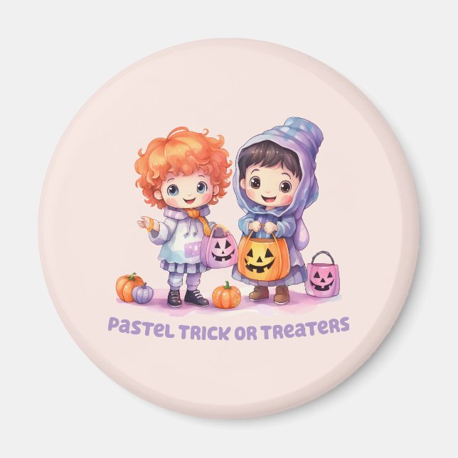 Pastel Trick oder Treaters Magnet (Vorne)