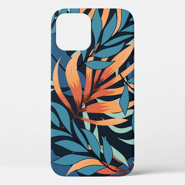 Pastel Tropical Abstrakt Botanicals Case-Mate iPhone Hülle (Rückseite)