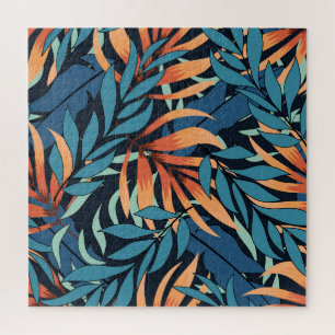 Pastel Tropical Abstrakt Botanicals Puzzle