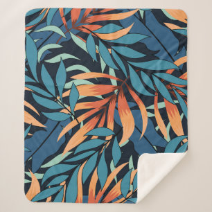 Pastel Tropical Abstrakt Botanicals Sherpadecke