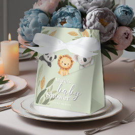 Pastel Tropical Baby Shower Jungle Safari Tiere Geschenkschachtel