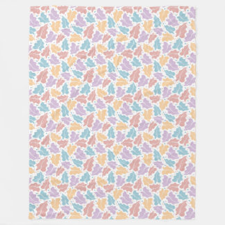 Pastel Tropical Blätter Fleece Blanket