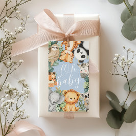 Pastel Tropical Jungle Safari BabyduscheTiere Geschenkanhänger