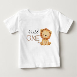 Pastel Tropical Wild One Jungle Safari Tiere Baby T-shirt