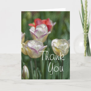 Pastel Tulips Dankeskarte