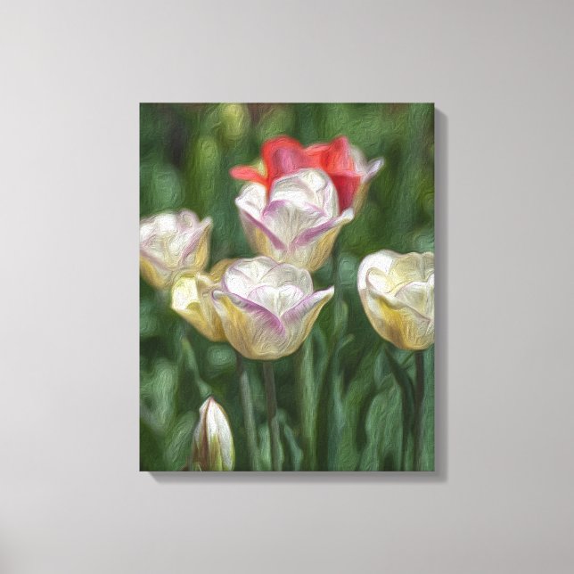 Pastel Tulips Leinwanddruck (Vorderseite)