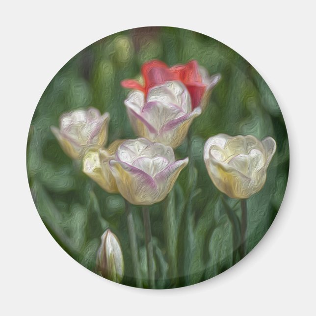 Pastel Tulips Magnet (Vorne)