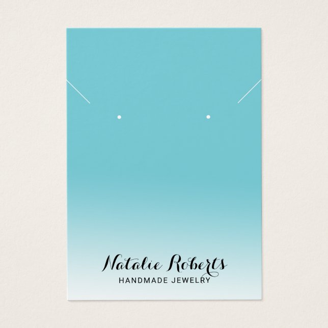 Pastel Turquoise Juwelier Erringt Nekklace Display (Vorderseite)