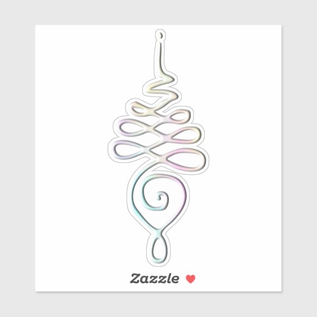 Pastel Unalome  Aufkleber (Blatt)