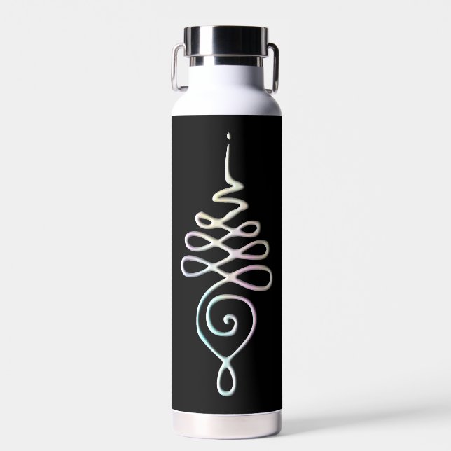 Pastel Unalome  Trinkflasche (Vorne)