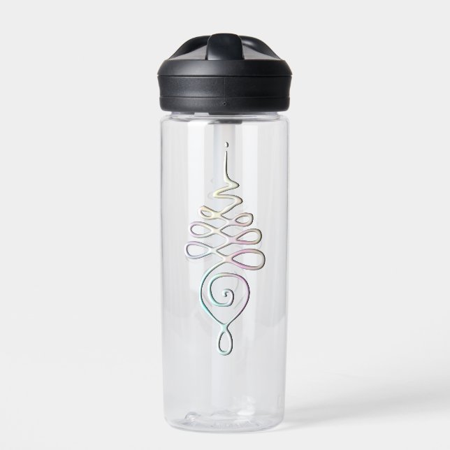 Pastel Unalome water bottle Trinkflasche (Vorderseite)