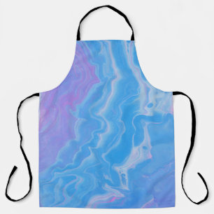 PASTEL UND ABSTRAKTE BLAUE WELLEN SCHÜRZE