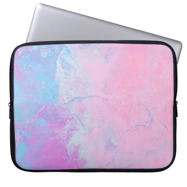 PASTEL UND BLAUER LAPTOPSCHUTZHÜLLE (Vorderseite)