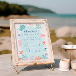 Pastel Undersea Baby Showbook Gästebuch