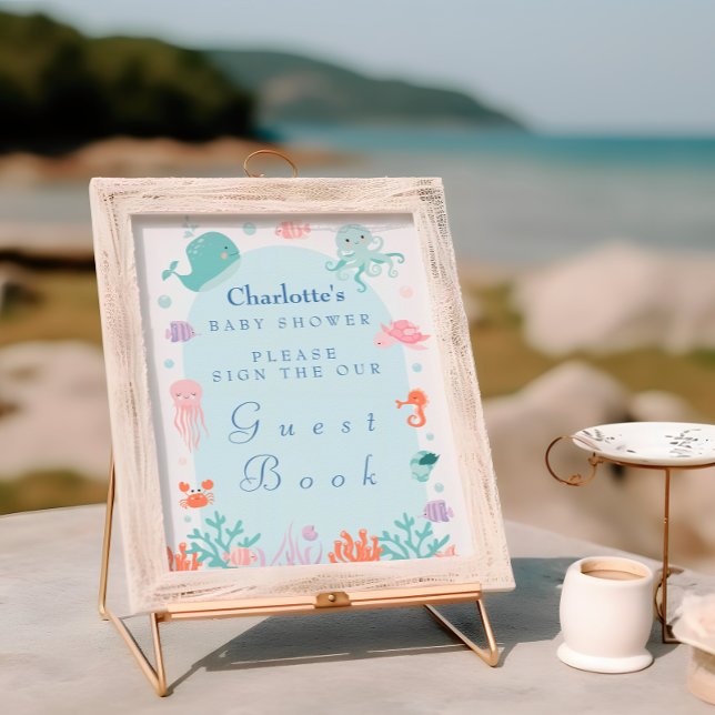 Pastel Undersea Baby Showbook Gästebuch (Von Creator hochgeladen)