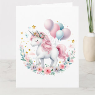Pastel Unicorn Karte