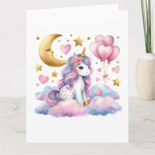 Pastel Unicorn Karte