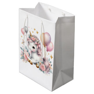 Pastel Unicorn Mittlere Geschenktüte
